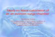 Study on Wave calculation of an air cushion surge chamber