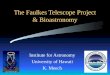 The Faulkes Telescope Project & Bioastronomy