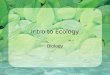 Intro to Ecology