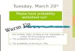 Tuesday, March 20 th