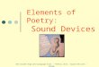 Elements of Poetry: Sound Devices