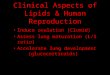 Clinical Aspects of Lipids & Human Reproduction