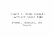 Round 3: Arab-Israeli Conflict Since 1900