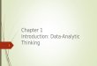 Chapter 1 Introduction: Data-Analytic Thinking