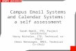Campus Email Systems and Calendar Systems:  a self assessment