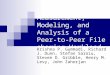 Measurement, Modeling, and Analysis of a Peer-to-Peer File sharing Workload