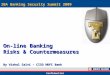 On-line Banking  Risks & Countermeasures By Vishal Salvi – CISO HDFC Bank