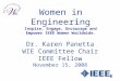 Women in Engineering Inspire, Engage, Encourage and Empower IEEE Women Worldwide