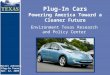 Plug-In Cars Powering America Toward a Cleaner Future