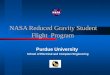NASA Reduced Gravity Student      Flight  Program
