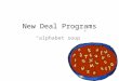 New Deal Programs