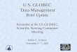 U.S. GLOBEC  Data Management