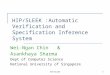 HIP/SLEEK :Automatic Verification and Specification Inference System
