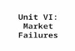 Unit VI: Market Failures