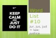 Word List #10