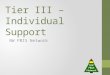 Tier III –  Individual Support