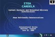 ITEA  CANDELA Content Analysis and Networked DELivery Architectures