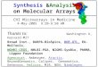 Synthesis  & Analysis  on Molecular Arrays