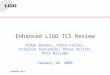 Enhanced LIGO TCS Review