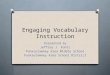 Engaging Vocabulary Instruction