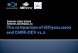 The comparison of  ISO9001:2000  and  CMMI-DEV v1.2