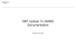 SMT Update  To AMWG Documentation