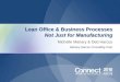 Lean Office & Business Processes Not Just for Manufacturing