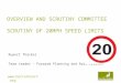 OVERVIEW AND SCRUTINY COMMITTEE  SCRUTINY OF 20MPH SPEED LIMITS