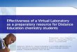 Effectiveness of a Virtual Laboratory