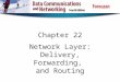Chapter 22 Network Layer: Delivery, Forwarding,  and Routing