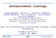 Antimicrobial Coatings