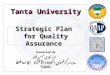 Strategic Plan  for Quality Assurance