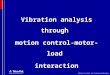 Vibration analysis through  motion control-motor-load  interaction