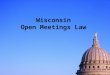Wisconsin Open Meetings Law