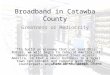 Broadband in Catawba County