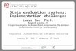 State evaluation systems: Implementation challenges