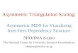 Asymmetric Triangulation Scaling:  Asymmetric MDS for Visualizing Inter-Item Dependency Structure