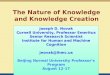 The Nature of Knowledge and Knowledge Creation