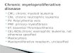Chronic  myeloproliferative  disease