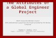 The Attributes of a Global Engineer Project