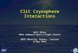 CliC Cryosphere  Interactions Walt Meier NASA Goddard Space Flight Center