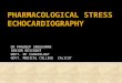 PHARMACOLOGICAL STRESS ECHOCARDIOGRAPHY