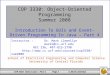 COP 3330: Object-Oriented Programming Summer 2008