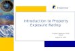 Introduction to Property Exposure Rating
