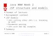 JSP structure and models