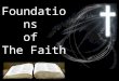 Foundations of  The Faith