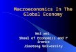 Macroeconomics In The Global Economy