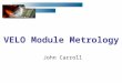 VELO Module Metrology