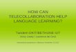 HOW CAN TELECOLLABORATION HELP LANGUAGE LEARNING?