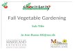 Fall Vegetable Gardening
